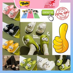 Designer Casual Platform Big Eyed Cute Hole Pantoufles Hommes Femme Anti-usure Résistant à l'usure Respirant Coupe basse Semelles souples Sandales Plat Simple Cool Summer Beach Slipper