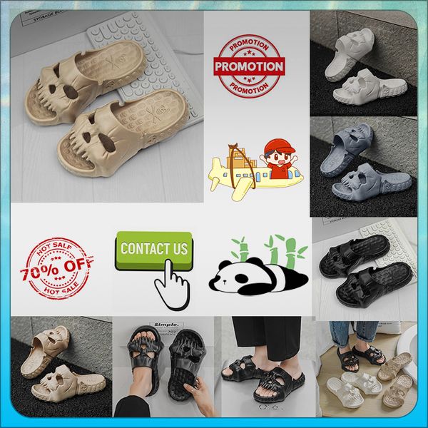 Diseñador Plataforma casual Divertida Una palabra Arrastre Zapatillas Mujer Peso ligero Resistente al desgaste Transpirable Cuero Goma Suelas suaves Sandalias Planas Verano