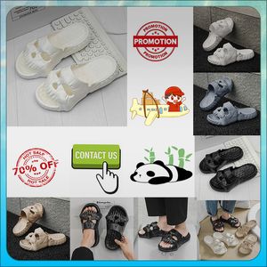 Designer Casual Platform Hoofd Grappig Eén woord Drag Slippers Vrouw Lichtgewicht slijtvast ademend Lederen rubberen zolen sandalen Platte zomer