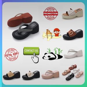 Designer Casual Platform Hoogbouw PVC-slippers met dikke zolen zomerschuivers heren dames regenboogdia's geheugensandalen zacht dik kussen slipper wolk