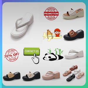 Designer Casual Platform Hoge opkomst dikke zolen PVC pantoffels zomer sliders heren dames memory sandalen zacht dik kussen slipper cloud slide indoor