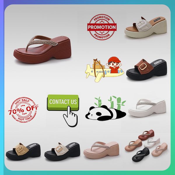 Designer Casual Platform High Rise Pantoufles épaisses en PVC Sliders d'été Hommes Femmes Rainbow Slides Sandales à mémoire Coussin Slipper Cloud Slide Indoor