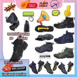 Zapatos de senderismo con plataforma informal de diseñador para hombre y mujer, tela de malla antideslizante resistente al desgaste, zapatos de rastreo de arroyo de secado rápido, zapatillas de deporte de montaña al aire libre