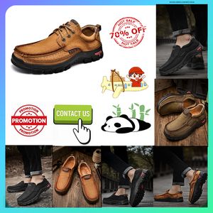 Designer Casual Platform Leer Wandelen Luxe schoenen voor heren Echt lederen oversized loafers Mode Franse stijl Anti-slijtage- Zakelijke schoenen maat 38-48