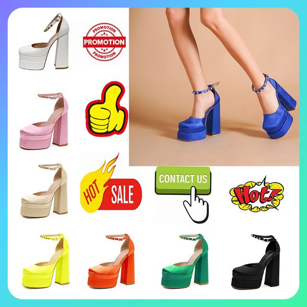 Diseñador Plataforma casual Lujo Tacones altos Zapato para mujer Charol Estilo sexy Suelas gruesas Tacón Aumento de altura Antideslizante resistente al desgaste fiesta