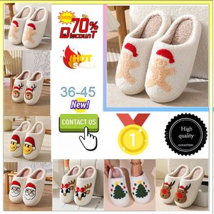 Livraison gratuite Designer Casual Platform Plush Slides Pantoufles Men1 1W1oman Gardez au chaud avec des semelles légères et super douces en peluche Sandales d'hiver plates GAI