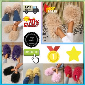 Designer plate-forme décontractée les pantoufles en peluche chaussures rembourrées en coton pour les femmes homme automne hivern