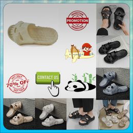 Designer Casual Platform Skeleton Head Funny One Word Drag Pantoufles Sliders d'été Hommes Femmes Rainbow Slides Sandales Sandales Coussin Doux Cloud Slide GAI