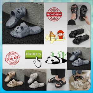 Designer Casual platform Skeletkop Grappige één woord slepen slippers lichtgewicht slijtvaste ademende lederen rubber zachte zolen sandalen plat zomer