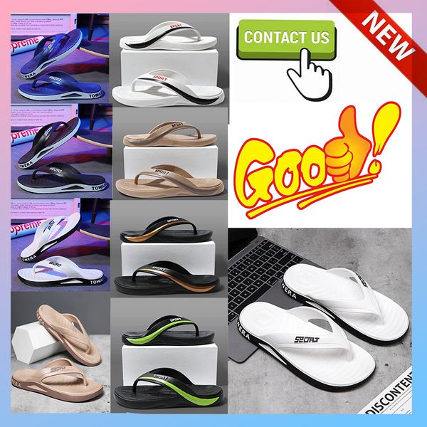 Livraison gratuite Designer Casual Plate-forme Diapositives Pantoufles Hommes Femme Anti Slip Résistant à l'usure Léger Respirant Super Flip Flop Sandales de plage plates