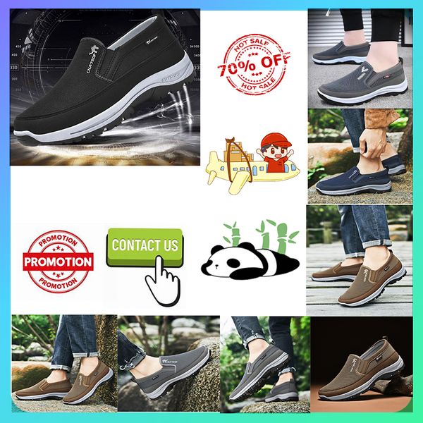 Designer Casual Platform Step sur les chaussures pour les personnes âgées d'âge moyen femmes homme travail marche rapide automne confortable résistant à l'usure semelle souple chaussures de papa