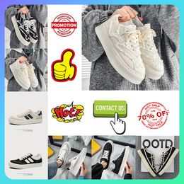 Designer Casual Platform Trainer Canvas Sport Sneakers Boardschuhe für Damen Herren verschleißfest White College Gum Flat Fashion Style Patchwork Freizeit