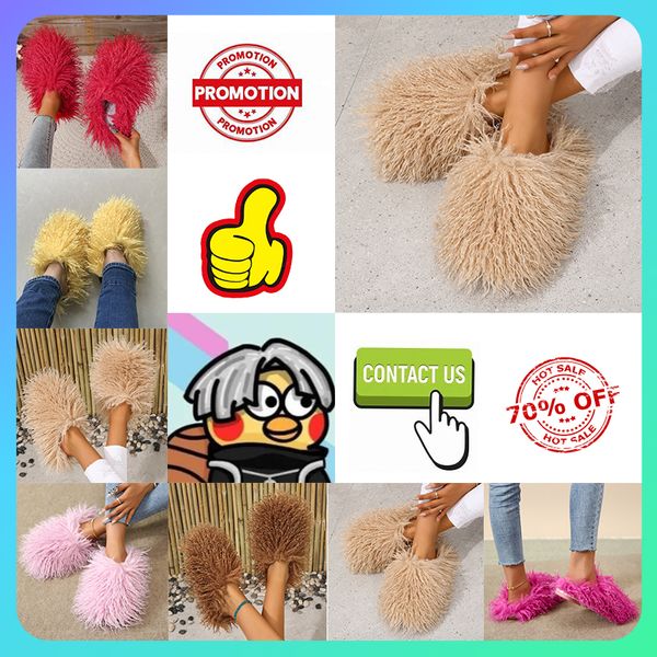 Designer Casual Peluche Coton Rembourré Chaussures Pour Femmes Homme Automne Garder Au Chaud Confortable Résistant À L'usure Intérieur Laine Fourrure Pantoufles Full Softy