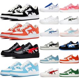 Designer Casual Chaussures Bapestar Hommes Femmes Sta Low Plateforme Noir Camo Bule Gris Noir Beige Daim Baskets De Sport Baskets Mode En Plein Air