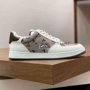 Designer Casual Shoes Beverly Hills Sneakers Men Calf Leather Trainers Rubber Platform Sneaker Damier Embosed Printing Trainer 5.14 04