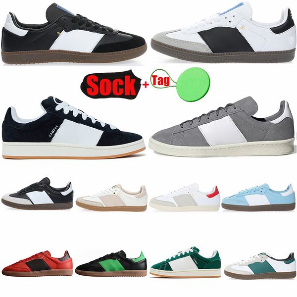 Zapatos casuales de diseñador Cloud White Core Black Gum Classic Flat Skate Zapatillas de deporte de cuero para hombres para mujer Zapatillas de deporte para caminar de lujo