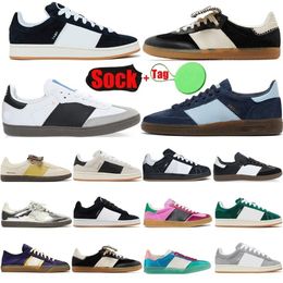 Ontwerper Casual schoenen Flat plaat-formaat Sportsneakers Special Chaussure Specials Lederen Trainers Vegan Og Wales Bonner Vintage Men Women Sneaker