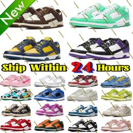 Ontwerper Casual schoenen voor mannen platte sneakers Lows Skateboard schoen Triple Pink Green Glow Active Laser Orange Dhgate Fashion Mens Dames Outdoor Trainers Gai Maat 36-45