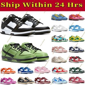 Ontwerper Casual schoenen voor mannen platte sneakers Lows White Black Triple Pink Green Glow Active Laser Orange Dhgate Fashion Mens Dames Outdoor Trainers Gai Maat 36-45