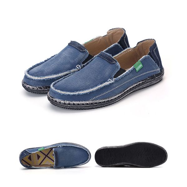 Chaussures décontractées de créateur pour hommes GAI Denim Slip-on Baskets pour hommes Vieux style sale Baskets de sport de plein air Grande taille 39-48 Tendances GAI