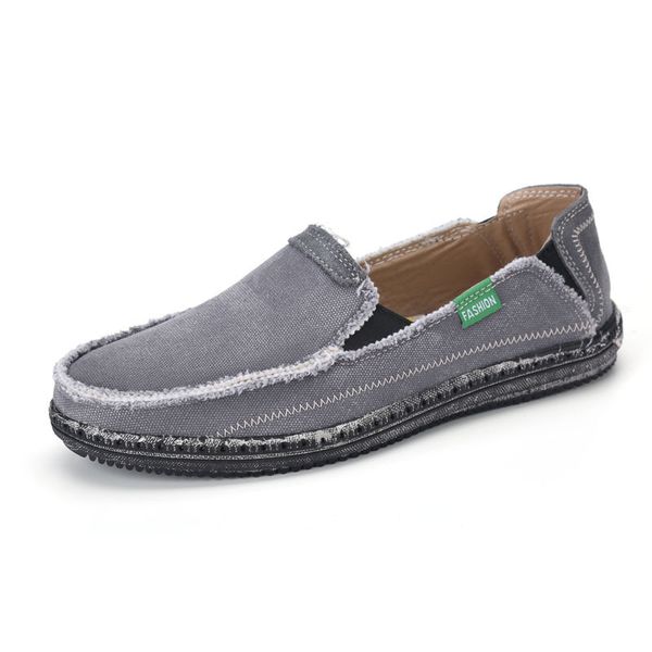 Zapatos casuales de diseñador para hombres GAI Denim Slip-on Azul Gris Marrón Zapatillas de deporte para hombre Estilo viejo y sucio Zapatillas deportivas al aire libre Tamaño grande 39-48 deporte