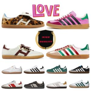 Diseñador zapatos casuales para hombres mujeres veganas adv 00s spezial og shoe wales bonner leopard pony goma handball goma equipo universitario