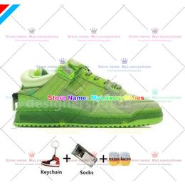 Designer Casual Schoenen Forum 84 Lage Sneakers Bad Bunny Heren Dames 84S Trainer Terug Naar School Yoyogi Park Suède Paasei Lage Designer Sneakers Trainer 661