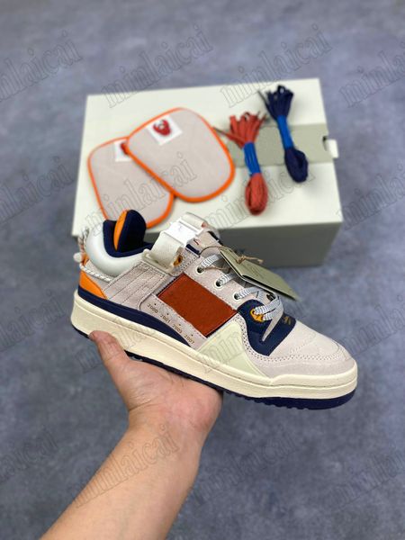 Avec boîte chaussures de créateur Forum boucle basse Bad Bunny Cangrejeros de Santurce baskets chaussures d'oeuf de Pâques Campus Wild Moss Coachella exclusif Campus Light Chalky Brown