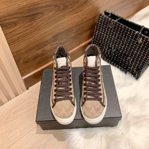 Designer Casual schoenen Hoge top Lage Cavas Tennis Hombre Face Layer Waxed Cowhide Women Maat 35-40