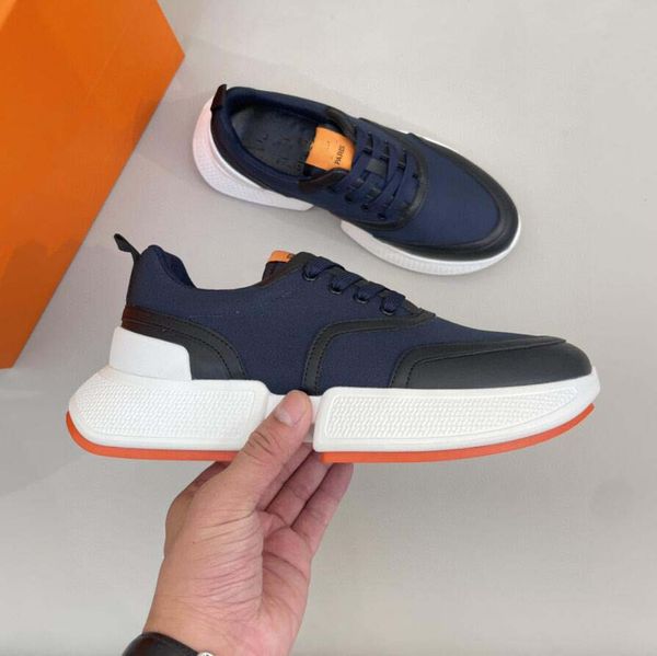 Zapatos casuales de diseñador Zapatillas bajas Hombres Mujeres Entrenador Regreso a la escuela Yoyogi Park Cuero de gamuza Huevo de Pascua Zapatillas de deporte de diseño marrón bajo Entrenador H235