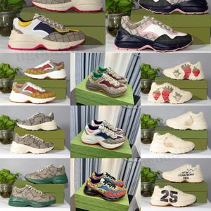 Designer Casual Chaussures Hommes et Femmes Baskets Chaussure Fraise Vague Bouche Tigre Net Imprimer Vintage Coach Chaussures Sérigraphié Rétro Baskets