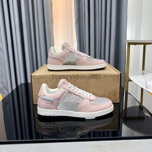 Ontwerper Casual schoenen mannen luxe sneaker trainer Virgil kalfsleer hoogwaardige witte groene rode blauwe letter overlays lederen platform lage sport sneaker 5.23 06