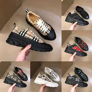 Designer Casuak Schoenen Mannen Geruite Sneakers Katoen Gestreepte Trainer Rubberen Zool Outdoor Sneakers Vintage Platform Trainers met doos