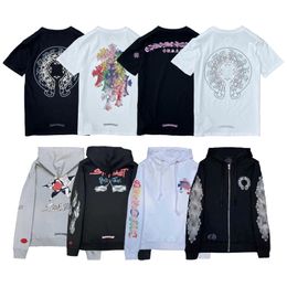 Designer d'été Men T-shirts T-shirts graphiques Tee Hoody Garques courtes Top Horseshoe Pocket Hip Hop Jackshirts Sweatshirts S-2XL