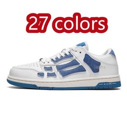 Designer vrijetijdsschoenen heren dames Skel imiris schoen luxe lage sneakers heren lederen sneaker zwart grijs wit lila oranje limoen lichtblauwe luxe sporttrainers