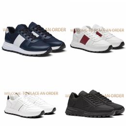 Designer vrijetijdsschoenen heren dames sneakers leer gerecycleerd nylon dikke zool technische stof luxe retro comfort outdoor sneakers