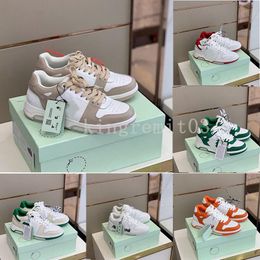 Out of Office Chaussures Designer Casual Chaussures Hommes Femmes Blanc Basketball Baskets Mode Low-Top Arrow Cuir TrainerLace-up Couture Baskets 35-45