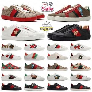 Designer Casual Chaussures Baskets Robe Tennis Chaussures Hommes Femmes Lacets Classique En Cuir Blanc Motif Bas Chat Tigre Imprimer Amant Formateurs