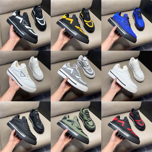 Designer Casual Shoes Sneakers Low Mens Womens Best Quality Blanc Blanc Green Bleu Orange Jaune Rouge Gris Gris Nylon Sports extérieurs avec boîte 36-45