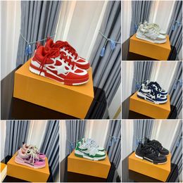 Designer casual schoenen sport skate sneaker rubberen platform wit zwart rood veterschoenen outdoor sneakers