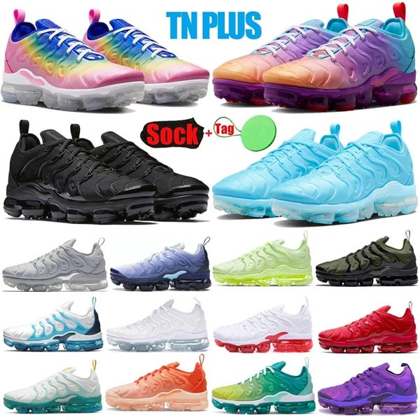 VP TN Plus Chaussures de course Mentes Big Size US 12 13 Designer Trainers Grape Purple Réflexion Blanc Blanc Orange Gradient Multi Blue Sneakers Dhgate.com