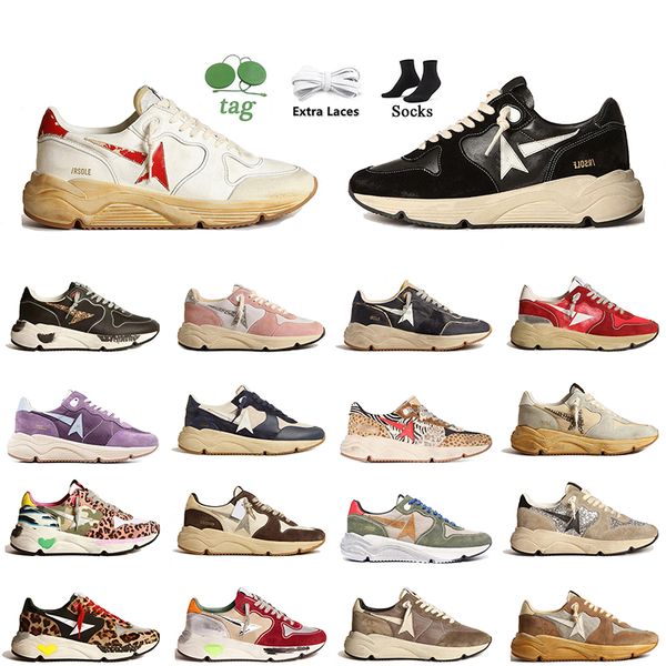 Designer Casual Chaussures Top OG Running Sole Stars Golden Goode Baskets Mode Femmes Hommes Cuir Crin De Cheval Daim Peint À La Main Beige Do Old Dirty Flats Baskets