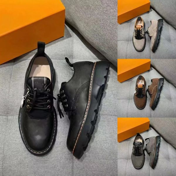 Zapatos con Cordones Atrevidos para Hombre Cuero Bovino Lacado Caballeros Derby Marrón Impreso Boda Hombres Zapatos de Fiesta Informales Negros