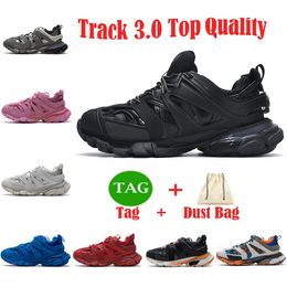 Zapatos casuales de diseñador Zapatillas Track 3.0 Zapatillas de deporte de marca de lujo Triple Negro Blanco Rosa Azul Naranja Amarillo Verde Tess.S. Gomma Tracks Hombre Mujer Talla Zapatilla Deportiva