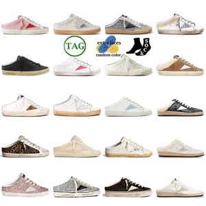 Designer Casual Chaussures Femmes Do Old Dirty Super-Star Sabot Ball Peluche Star Nouvelle version Low Daim Paris Italie Marque Slide Baskets en cuir