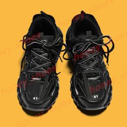 Designer casual schoenen Dames Heren 3XL Sneakers Parijs belenciaga tracks Runner 7.0 Graffiti Zwart Transmit sense belanciag BOURGONDIË jogging wandelen 7 Trainers N36