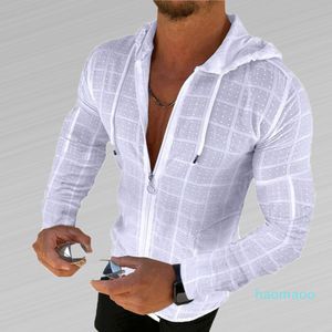 Designer-Casual slim à manches longues T-shirt haut pour hommes Tee Jacquard Apparel Gift for Men Tshirt White Tshirts