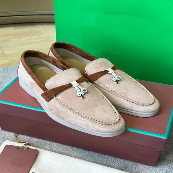 Designer Casual Slip-on chaussure Summer Charms Walk Mocassins Designer Hommes Femmes Mode Babouche Mocassins Taille 35-46