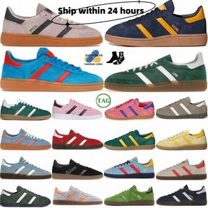 Designer Casual Sneakers Shoes SPEZIAL NAVY GOM ALUMINIUM CORE Zwart Collegiale Semi Green Spark Light Blue Clear Pink Preloved Red Nighpwr9#