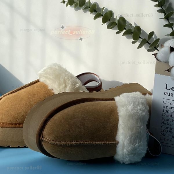 Sandales de sport décontractées de styliste Ugity Australian Plush Reliure en coton Cuir de mouton remorqué Pantoufles pour femmes Tailles chaudes d'hiver 35-44 Bottes livrées sous 24 heures